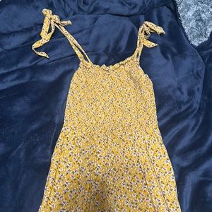 floral yellow romper